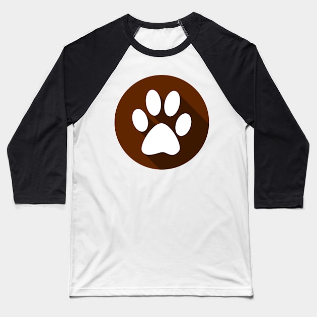 dog paw cute Baseball T-Shirt by MOUKI